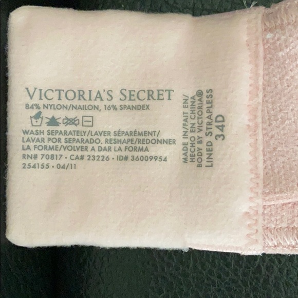 VS Body By Victoria Lined Strapless Bra - Picture 5 of 6